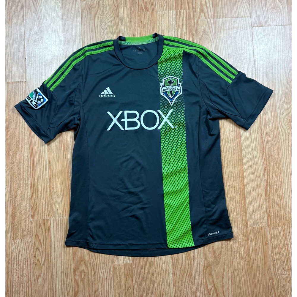 Adidas Seattle Sounders FC Xbox MLS Soccer Jersey Gray Green Z06864 Mens L